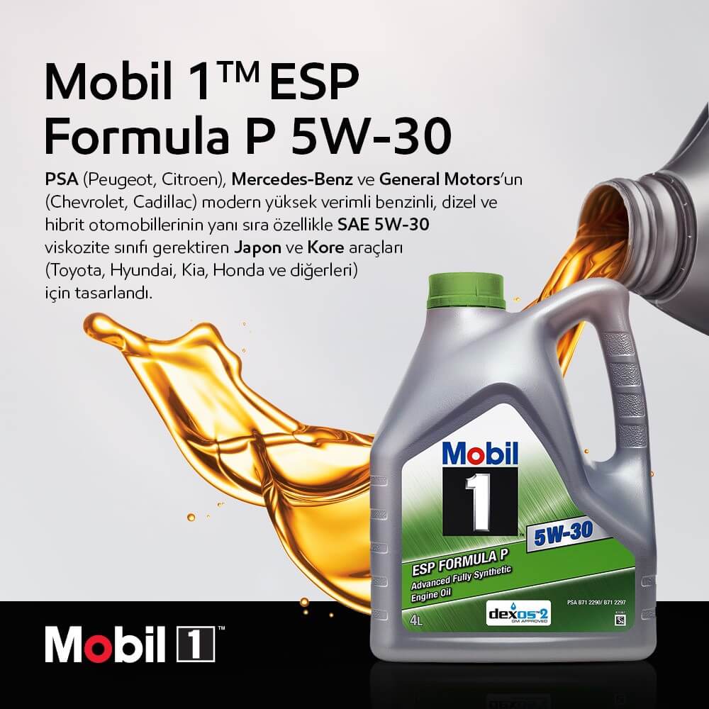 Mobil 1 Esp 5W-30 Tam Sentetik Motor Yağı 4 Litre