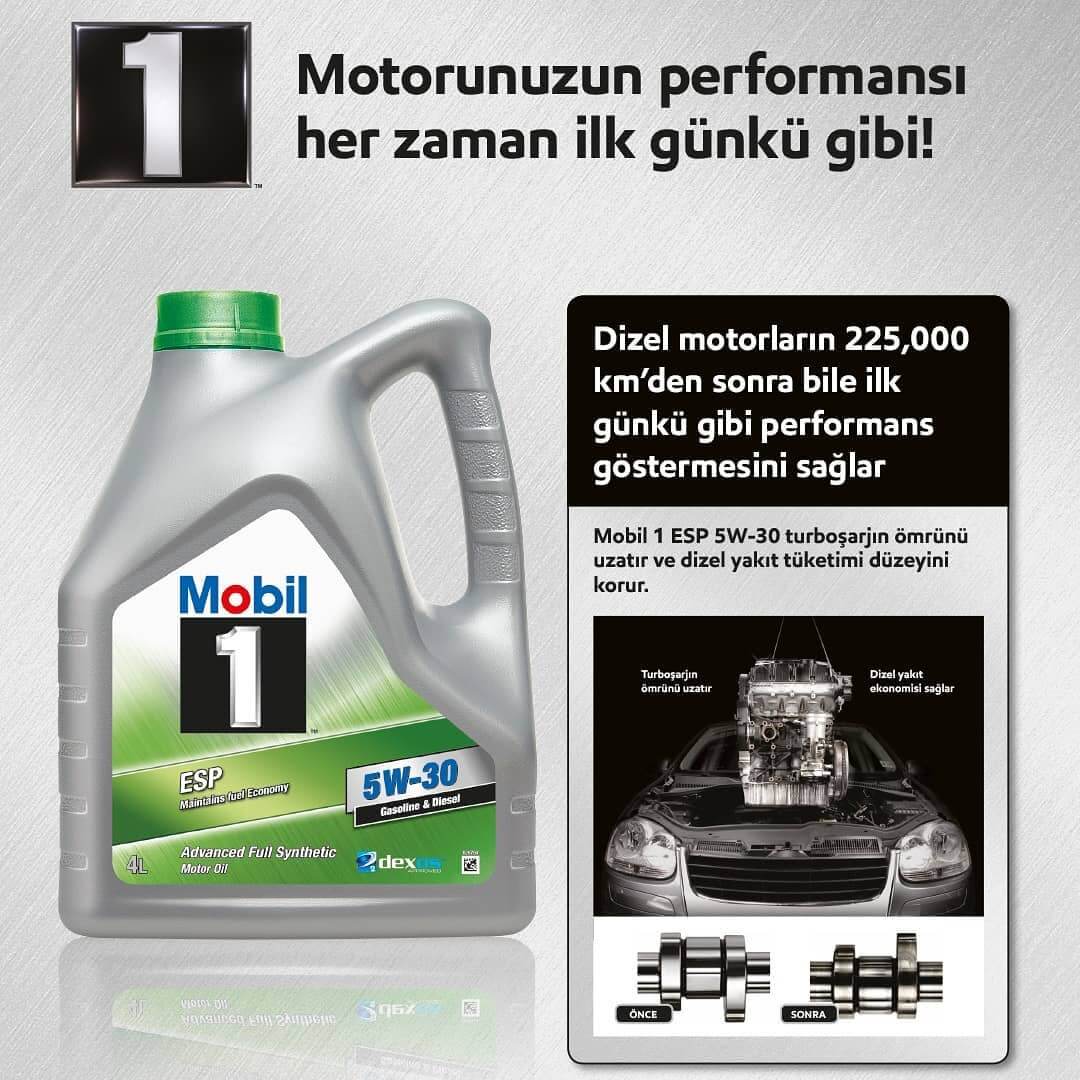 Mobil 1 Esp 5W-30 Tam Sentetik Motor Yağı 4 Litre